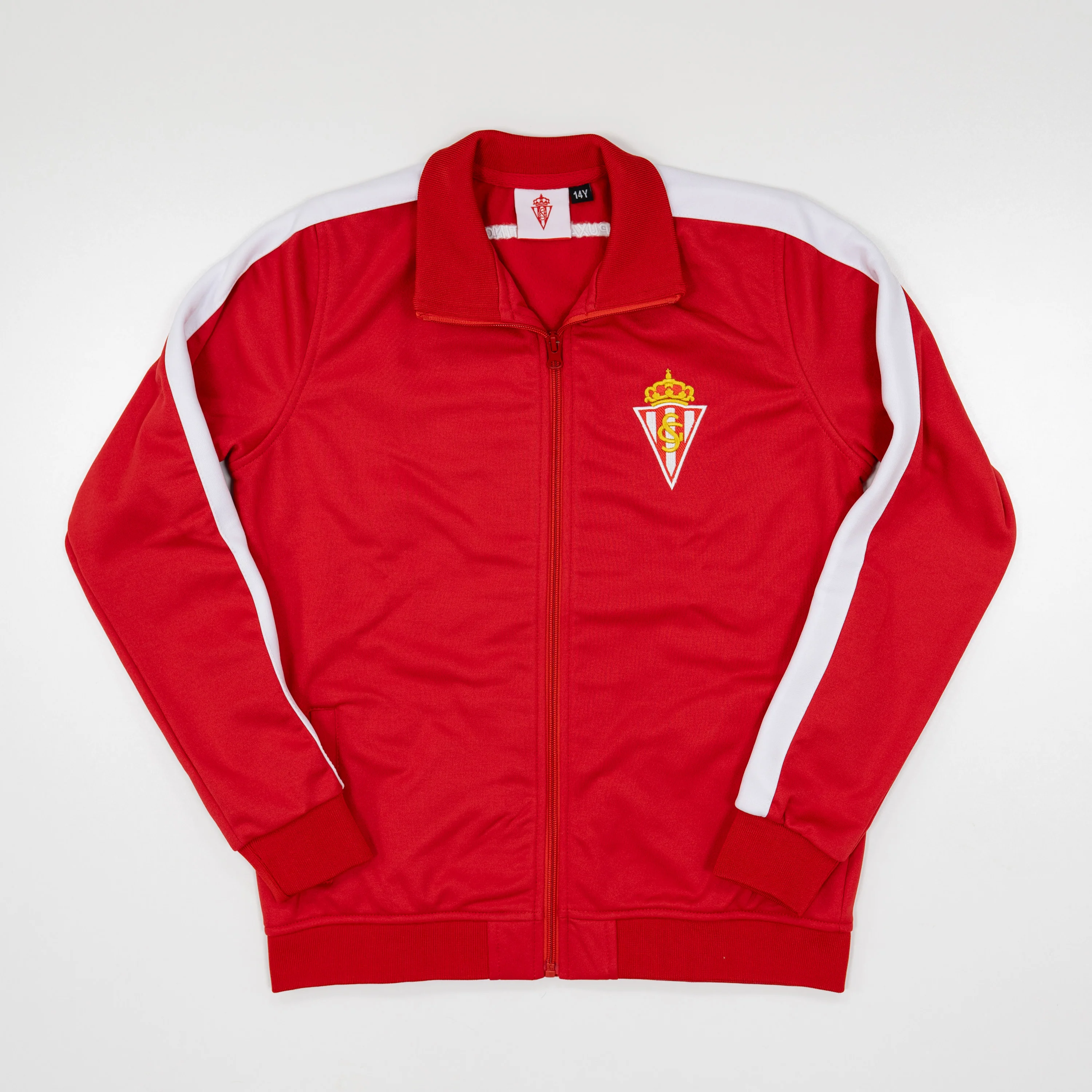 SUDADERA CREMALLERA ROJA AD